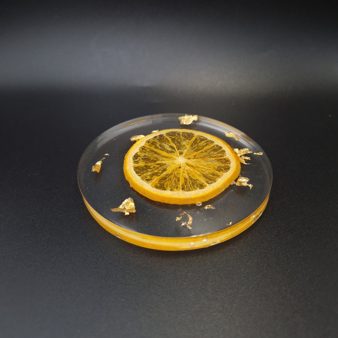 Epoxy Onderzetters met Sinaasappelschijf