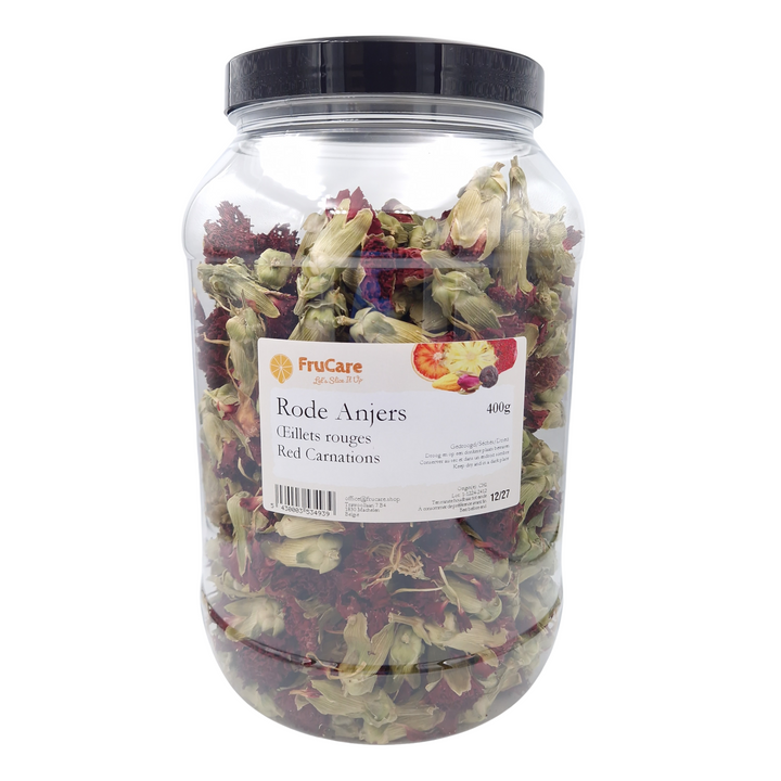 Fleurs d'Œillet Rouge Séchées