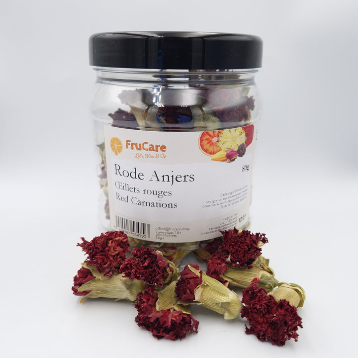 Fleurs d'Œillet Rouge Séchées