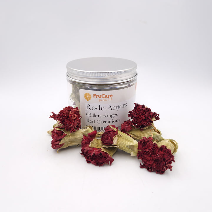 Fleurs d'Œillet Rouge Séchées