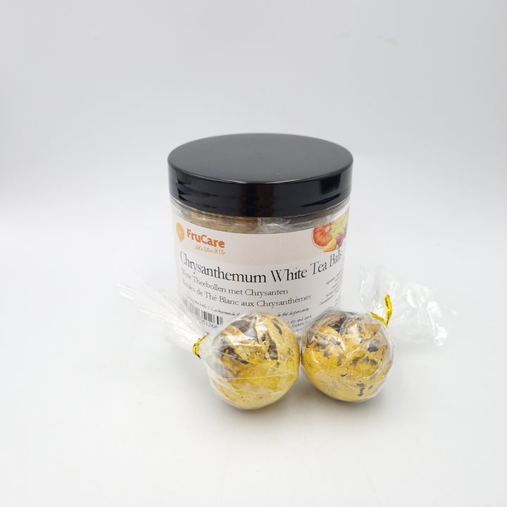 Dispersing White Tea Ball with Chrysanthemums