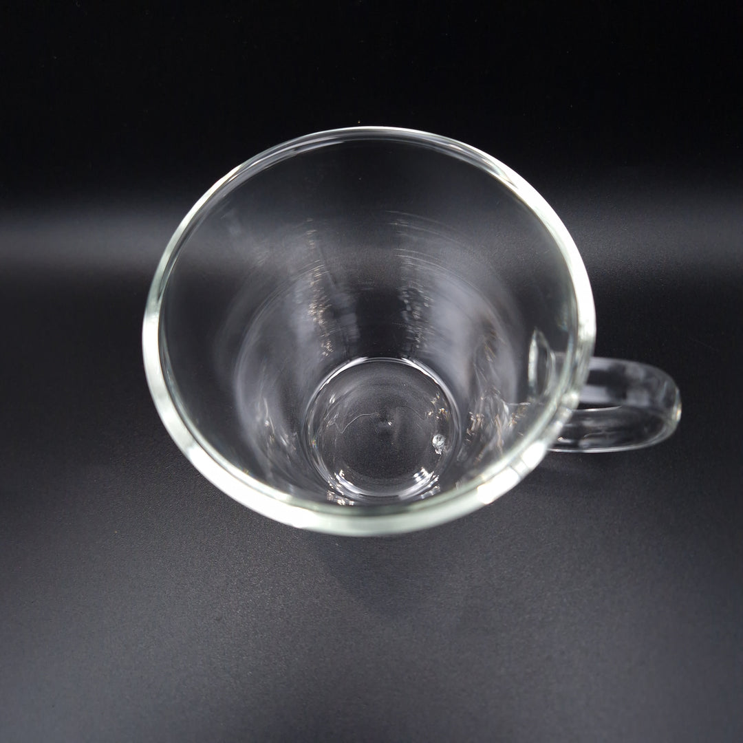 Double walled tea glasses with handle