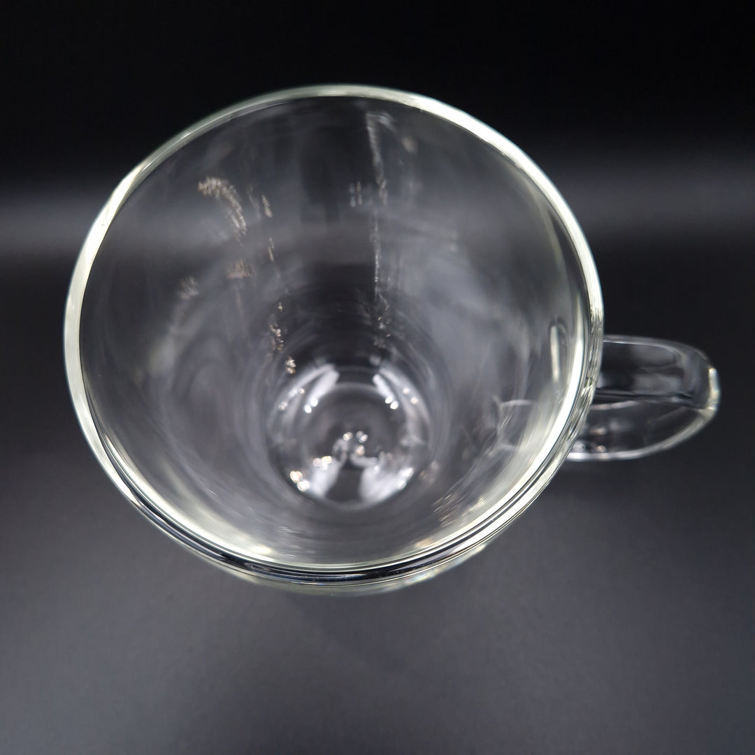 Double walled tea glasses with handle