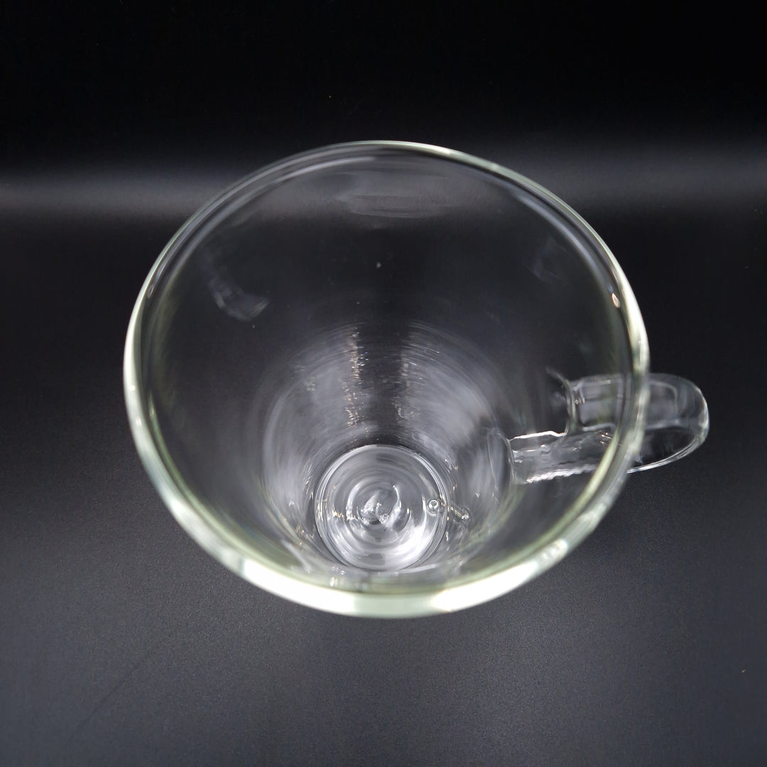 Double walled tea glasses with handle
