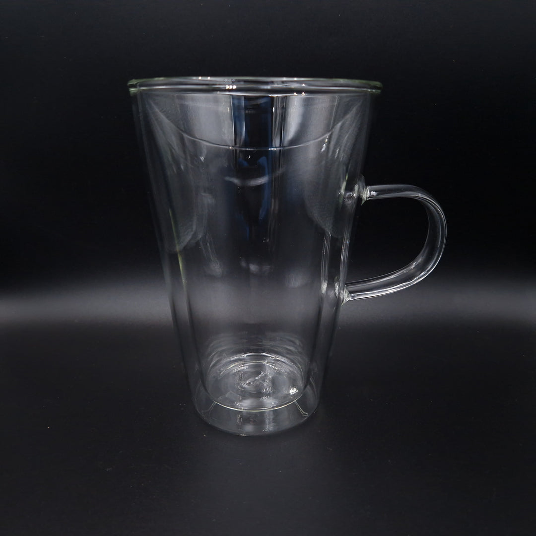 Double walled tea glasses with handle