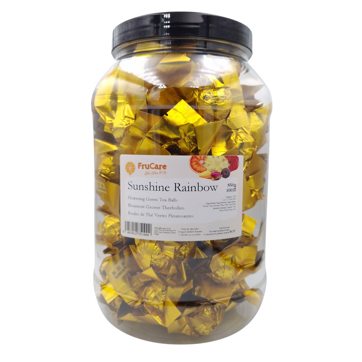 Bloeiende Groene Theebol - Sunshine Rainbow
